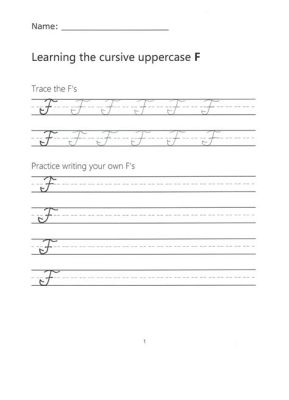 How do you write a cursive f and explore its essence?