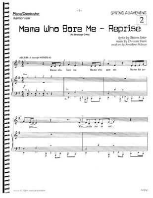 Mama Who Bore Me Sheet Music: A Journey Through Life's Emotional Tapestry